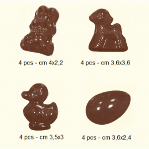 Stampo per cioccolatini pasquali - 16 pezzi