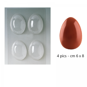 Stampo per ovetti pasquali cm 6x8 - 4 pezzi